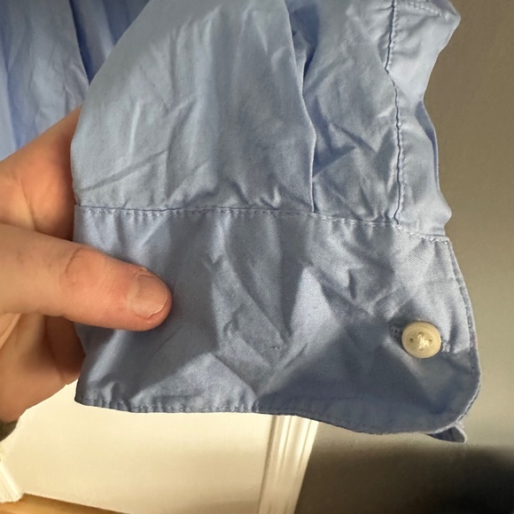 OldNavy The boyfriend shirt, light blue color, size XL, button up, long sleeve - Picture 2 of 6